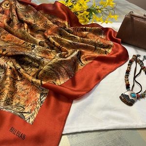 Gorgeous Vintage Women’s Ensemble BIJOUX TERNER HANDBAG SILK SCARF